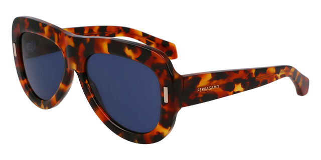 Salvatore Ferragamo Tortoise and Blue Sunglasses Salvatore Ferragamo SF1064S main image 4