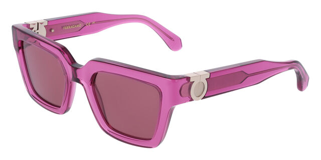 Salvatore Ferragamo Pink Sunglasses Salvatore Ferragamo SF2067S 662 Square Opaline Rose Pink  main image 4