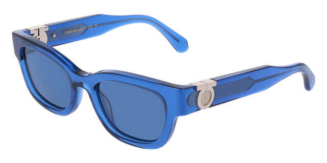 Salvatore Ferragamo SF2067S 432 Square Transparent Blue 