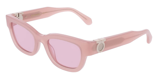 Salvatore Ferragamo SF2067S 662 Square Opaline Rose Pink 