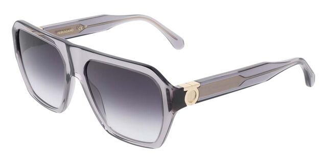 Salvatore Ferragamo SF2080SLBI 020 Square Transparent Grey  display picture 1