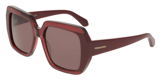 Salvatore Ferragamo Red and Brown Sunglasses Salvatore Ferragamo SF2037S 640 Sunglasses Women main image 2