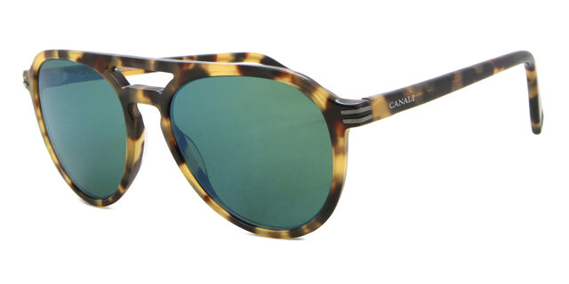 Canali CO206 C03 Pilot Tortoise Sunglasses | SmartBuyGlasses US display picture 3