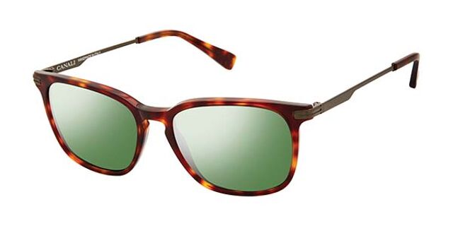 Canali Unisex Polarized Sunglasses Canali 213 Brow-Bar Polarized Zeiss Lens Pilot Sunglasses  main image 2