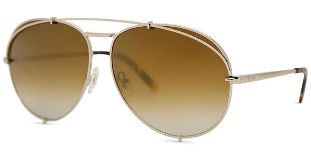 DIFF Koko Gold Brown gradient NEW! KOKO - GOLD + BROWN GRADIENT FLASH SUNGLASSES | Parallel main image 4