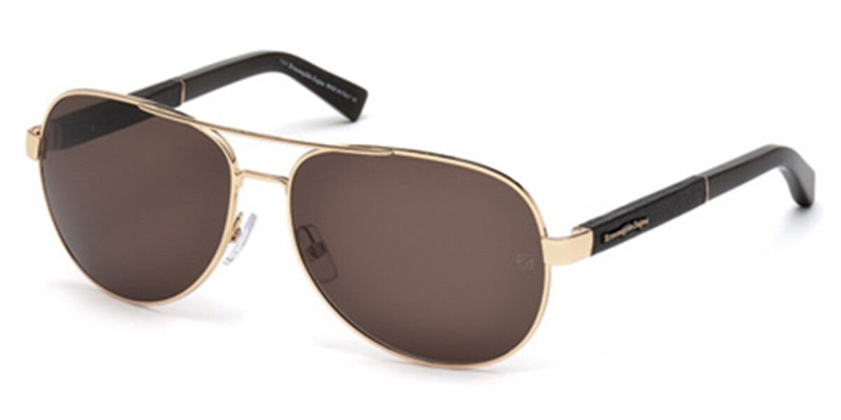 Ermenegildo Zegna EZ0010 Polarized 28M Sunglasses in Gold ...