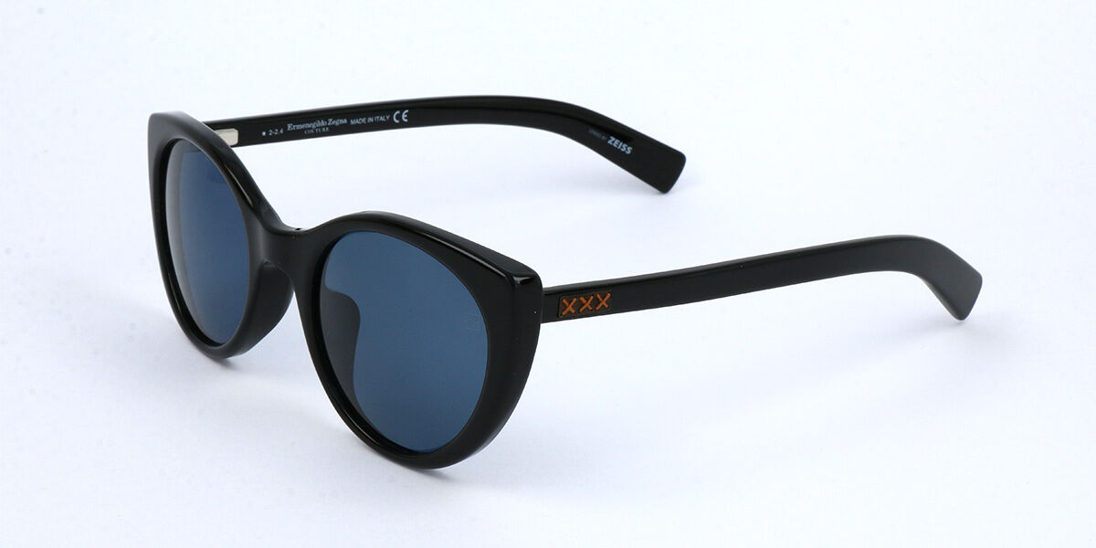 Ermenegildo Zegna ZC0009 01V Sunglasses in Black | SmartBuyGlasses USA