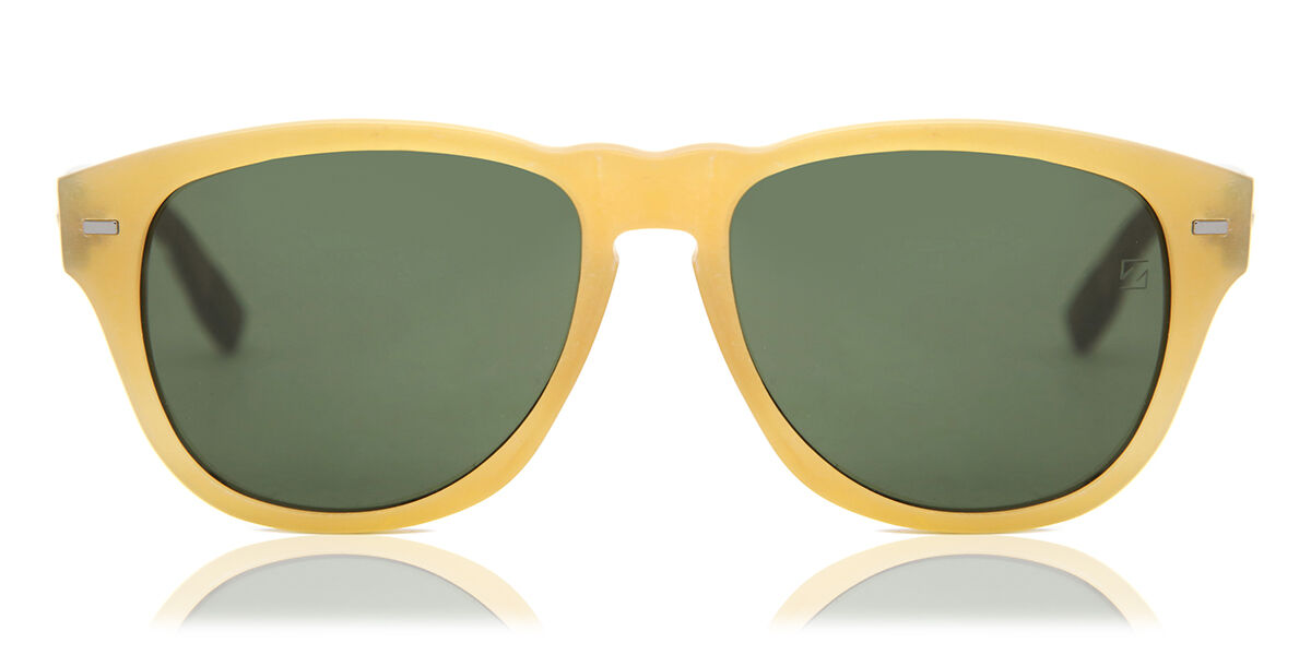 Photos - Sunglasses Ermenegildo Zegna ZC0019 64N Men's  Yellow Size 53 