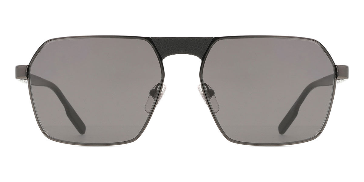 Zegna EZ0210 08A 59 Gr&aring;a Solglas&ouml;gon M&auml;n