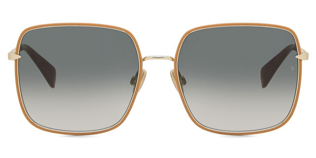 Rag & Bone RNB1032/S FG4/9K Square Brown Gold Sunglasses  display picture 1