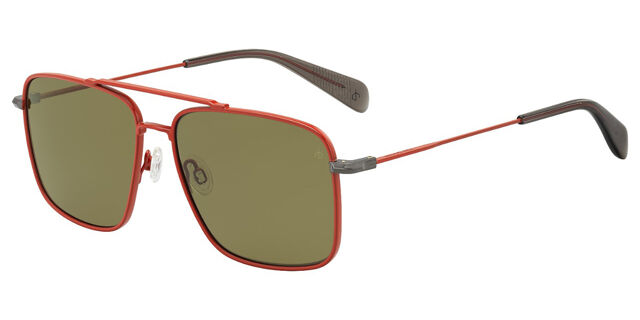 Rag & Bone RNB5022/S 8IM/QT Pilot Matte Red Sunglasses  display picture 1