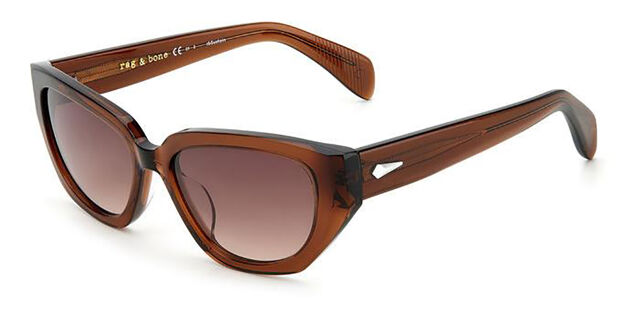 Rag & Bone RNB1055/S 09Q/HA Cat Eye Transparent Brown 