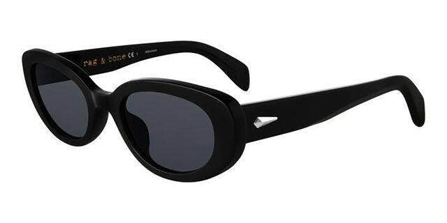 Rag & Bone RNB1061/S 807/IR Oval Black Sunglasses  display picture 2