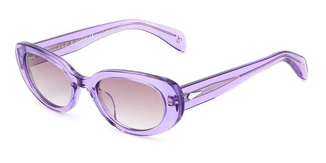 Rag & Bone RNB1061/S B3V/J8 Oval Transparent Purple  display picture 3
