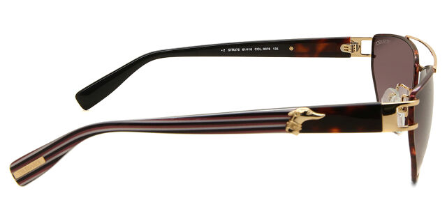 STR375 occhiali da sole Rose Gold With Shiny Tortoise Parts