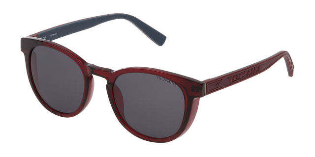 Trussardi STR384 0954 Oval Transparent Dark Burgundy  display picture 2