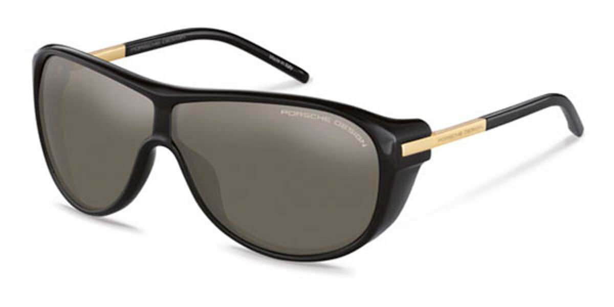 Lunettes De Soleil Vintage PORSCHE DESIGN - Monture Dorée Avec Verres De Rechange Et Boîte - Occasion