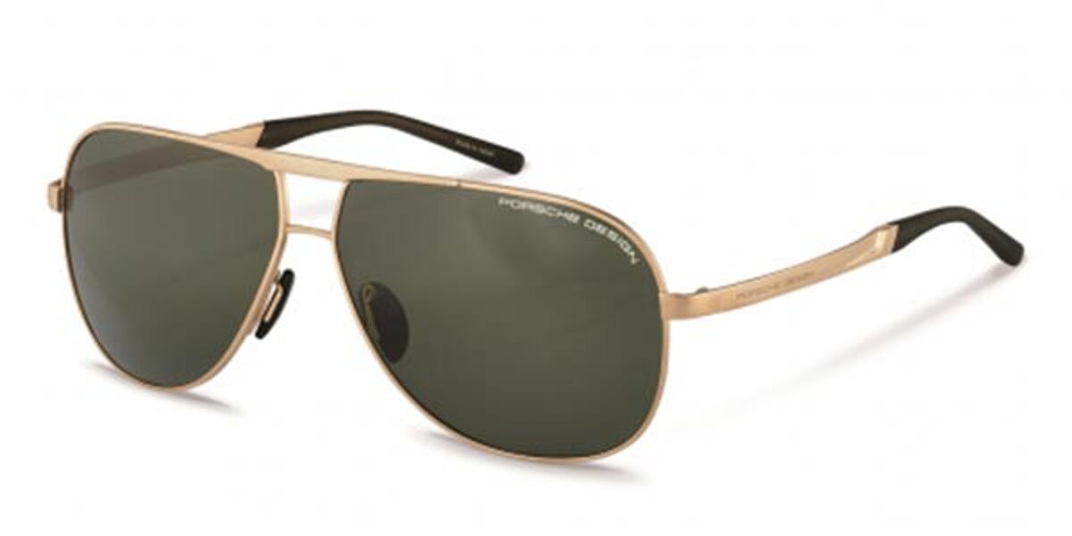 Porsche Design P8657 Polarized C Sunglasses Gold | VisionDirect Australia