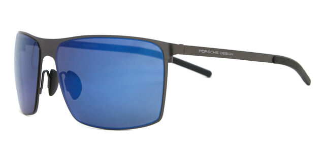 NWT Porsche P8667-64C Sunglasses Porsche Design P8667 C Square Grey Sunglasses  main image 4