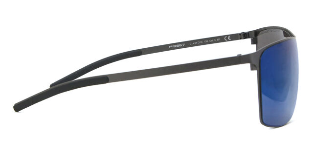 Porsche Design P8667 C Square Grey Sunglasses 
