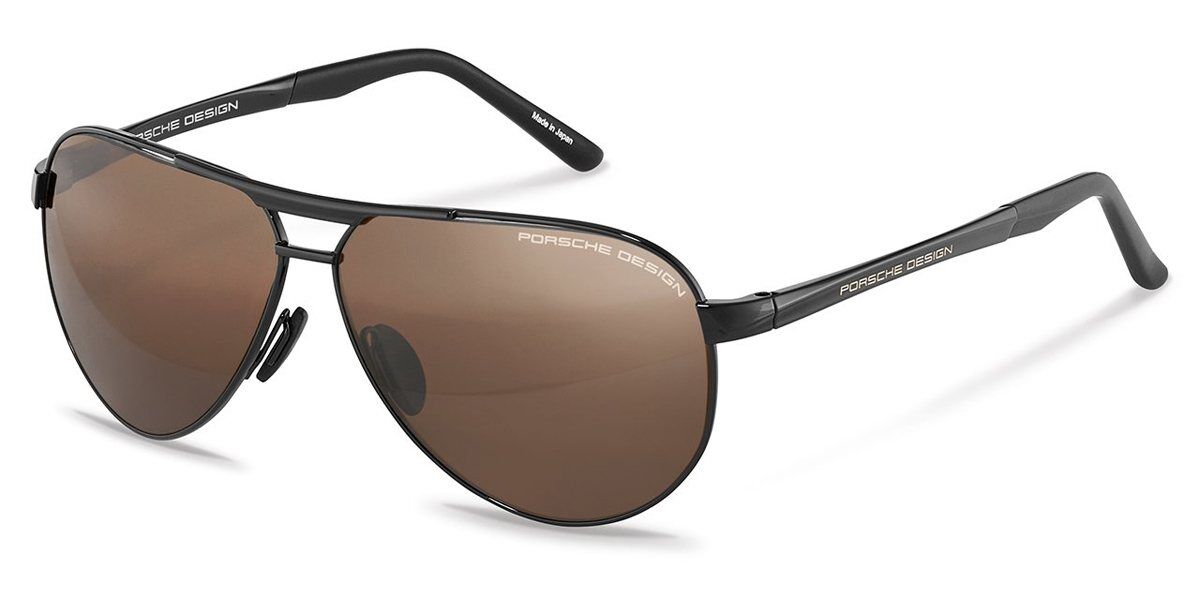 Porsche Design P8649 Polarized J Sunglasses in Black | SmartBuyGlasses USA