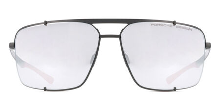 Lunettes De Soleil Porsche Design P8593-D - Monture Argent, Verres Bleus - Avec étui - Neuf Sans étiquettes