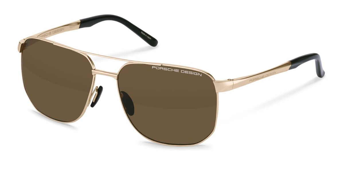 Porsche Design P8984 C604 Men's Sunglasses Gold Size 60