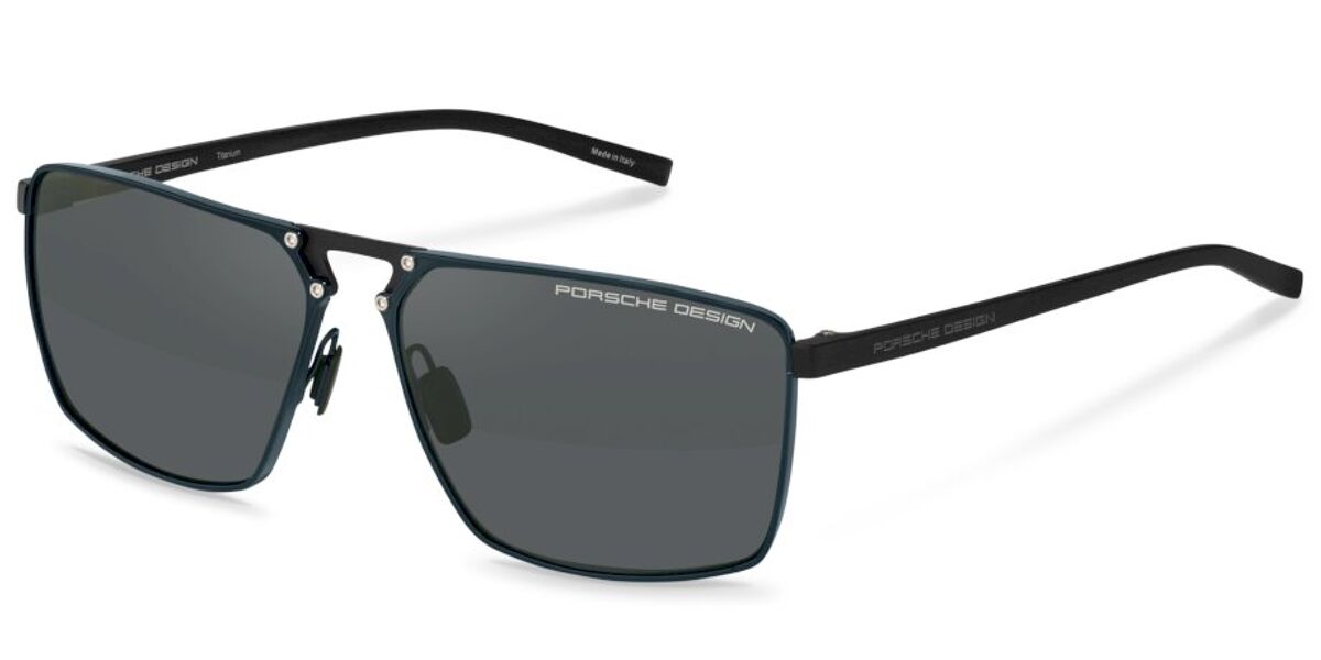 Lunettes De Soleil Porsche Design P8479 - Monture Dorée Pâle, Verres Gris Bleu - Taille 99/0/110 - Neuf Avec étiquettes