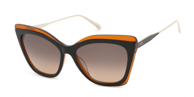 MCM 698S 047 Cat Eye Black Charcoal on Transparent Orange  display picture 1
