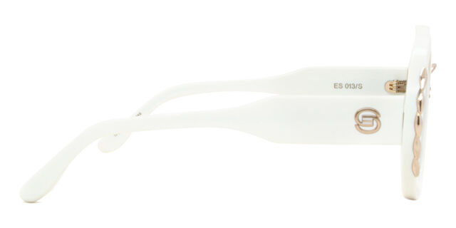 Elie Saab 013/S 0TFE JO Oval Ivory White Sunglasses  display picture 1