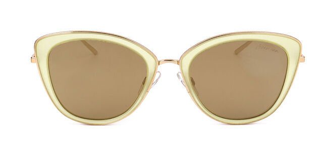 Ana Hickmann HI3053 T01 Cat Eye Olive Green Gold Sunglasses  display picture 2