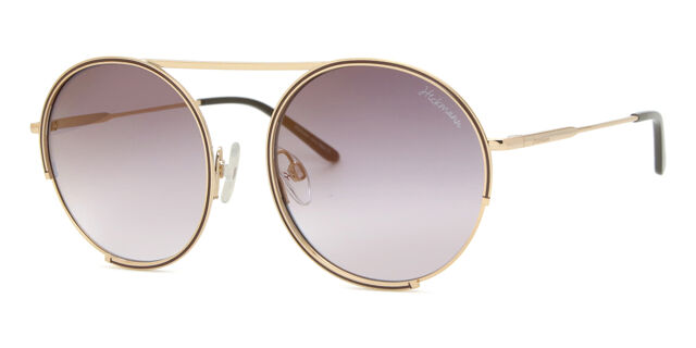 New AnaHickmann sunglasses gold Ana Hickmann HI3104 04C Oval Gold Sunglasses  main image 2