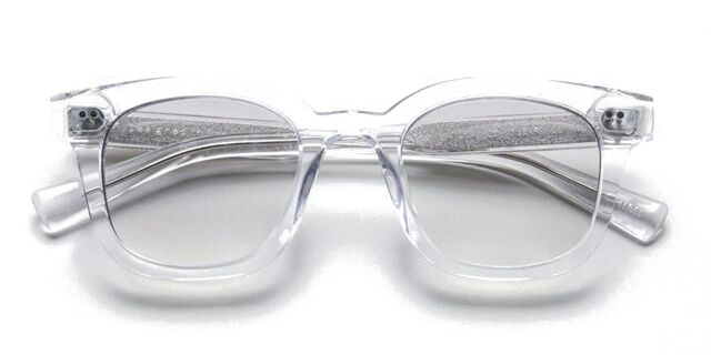 CHIMI 02 Ecru Square Clear Sunglasses | SmartBuyGlasses US display picture 3