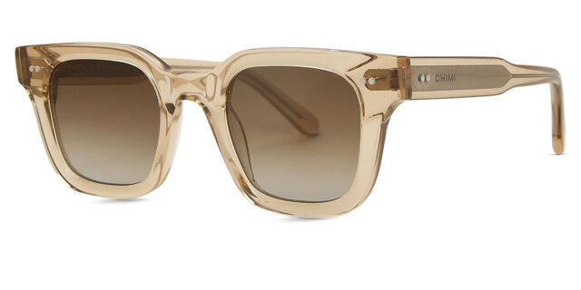CHIMI 04 Ecru Rectangle Clear Sunglasses | SmartBuyGlasses US display picture 1