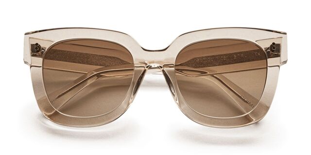 CHIMI 08 Ecru Cat Eye Transparent Light Brown Sunglasses  display picture 2