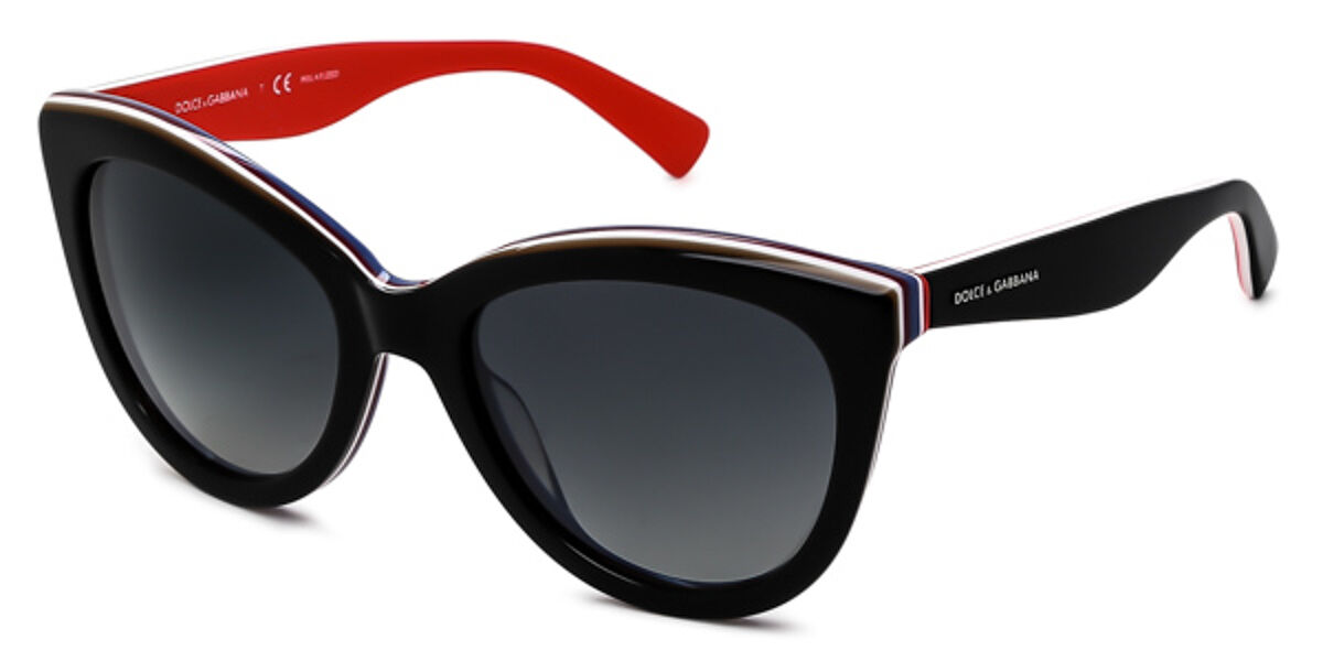 Dolce & Gabbana DG4207 Multicolor Polarized 2764T3 Sunglasses Red |  VisionDirect Australia