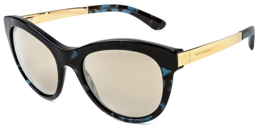 Dolce & Gabbana DG4243 Sicilian Taste 28876G Sunglasses Blue | VisionDirect  Australia