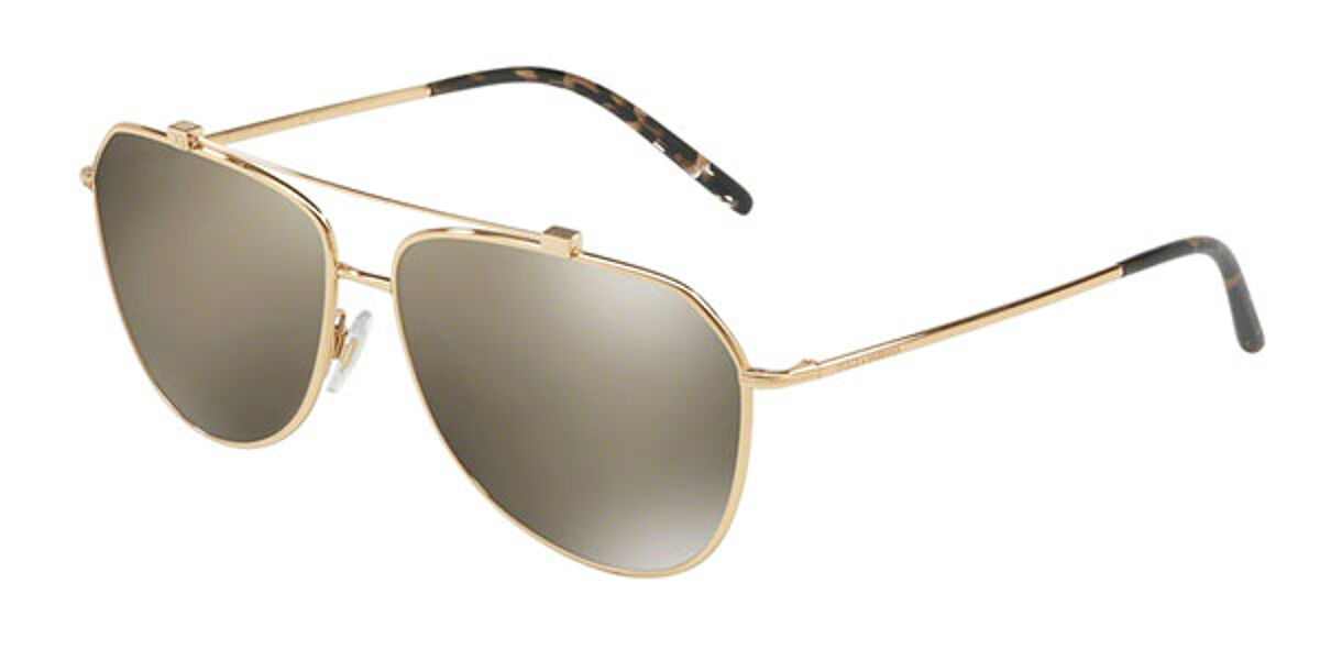 Dolce & Gabbana DG2190 Wire 02/5A Sunglasses Gold | VisionDirect Australia