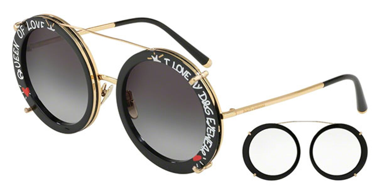 Dolce & Gabbana DG2198 Clip-On 02/8G Sunglasses Rainbow | VisionDirect  Australia