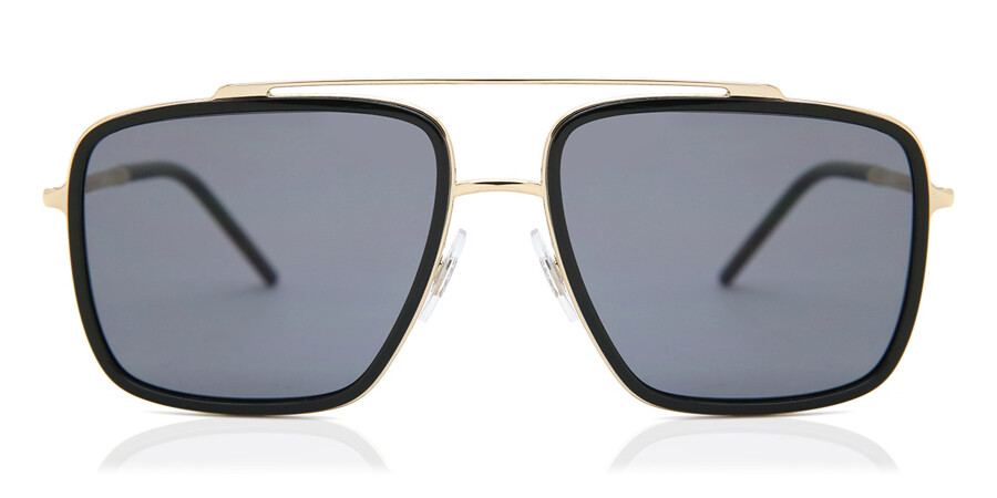 Dolce & Gabbana DG2220 Polarized 02/81 Sunglasses Black Gold | VisionDirect  Australia