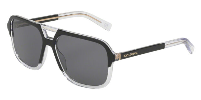 D&G Polarized Acetate Sunglass Amazon.com: Dolce & Gabbana Sunglasses DG 4438 501/87 Black  main image 2