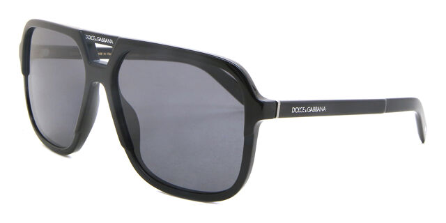 Dolce & Gabbana DG4354 Polarized 193481 Pilot Matte Black  display picture 3
