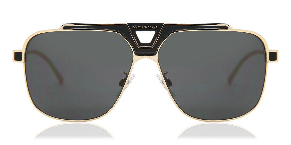 Dolce & Gabbana DG2256 133487 Sunglasses Gold Black | SmartBuyGlasses UK