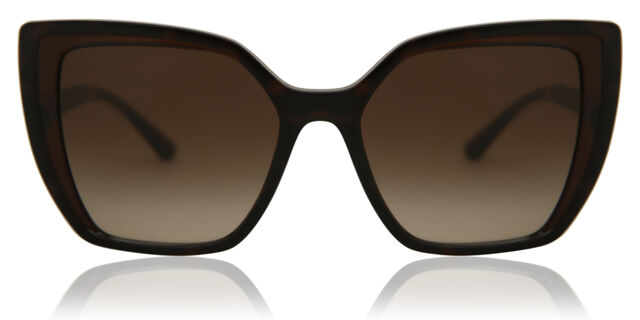 Dolce & Gabbana DG6138 318513 Cat Eye Dark Brown Sunglasses  display picture 2
