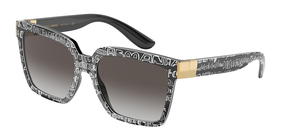 Dolce & Gabbana DG6165 33138G Sunglasses Black Graffiti | SmartBuyGlasses  Canada