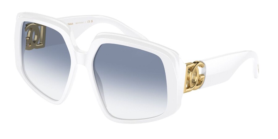 Dolce & Gabbana DG4386 331219 Sunglasses White | SmartBuyGlasses UK