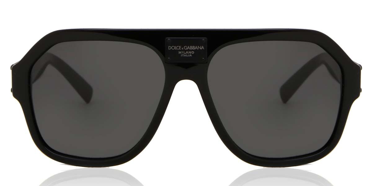Photos - Sunglasses D&G Dolce & Gabbana Dolce & Gabbana DG4433 501/87 Men's  Black Size 