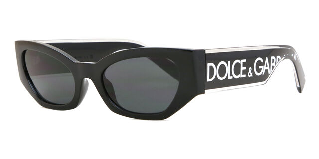 Dolce & Gabbana DG6186 501/87 Cat Eye Black Sunglasses  display picture 3
