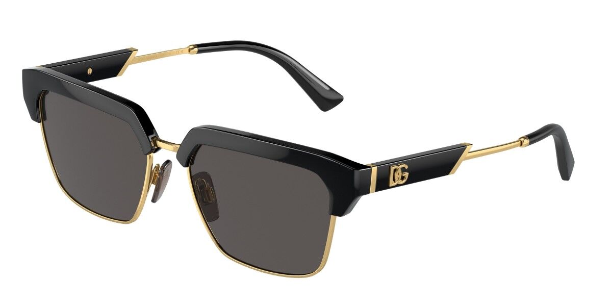 Photos - Sunglasses D&G Dolce & Gabbana Dolce & Gabbana DG6185 501/87 Men's  Gold Size 5 