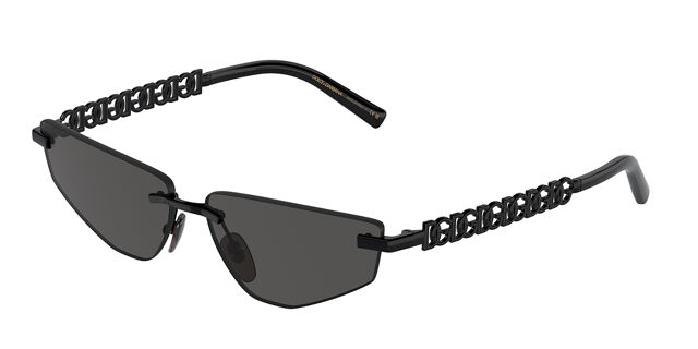 Dolce & Gabbana DG2301 01/87 Geometric Black Sunglasses  display picture 1